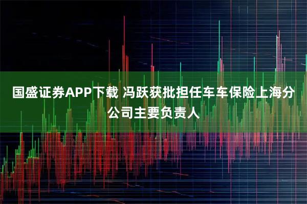 国盛证券APP下载 冯跃获批担任车车保险上海分公司主要负责人