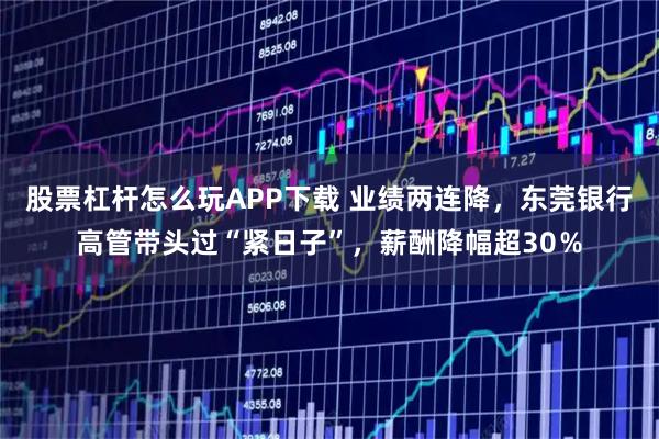 股票杠杆怎么玩APP下载 业绩两连降,东莞银行高管带头过“紧日子”,薪酬降幅超30%